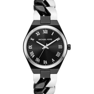  Shop Authentic Michael Kors Lennox Analogue Black Dial Two Tone Steel Strap Watch for Women - MK7502 - Luxxuri