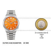  Shop Authentic Citizen Tsuyosa Automatic Orange Dial Silver Steel Strap Watch For Men - NJ0151-88Z - Luxxuri
