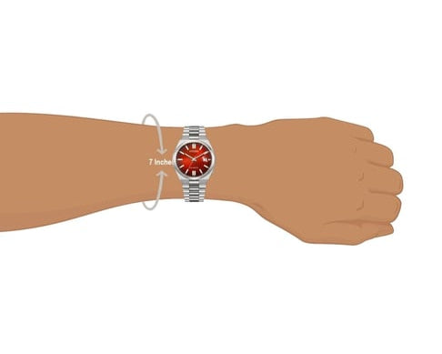  Shop Authentic Citizen Tsuyosa Automatic Red Dial Silver Steel Strap Watch For Men - NJ0150-56W - Luxxuri
