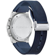  Shop Authentic Salvatore Ferragamo Sapphire Chrono Blue Dial Blue Rubber Strap Watch for Men - SFME00923 - Luxxuri