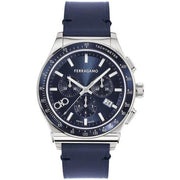  Shop Authentic Salvatore Ferragamo 1927 Chrono Analog Blue Dial Blue Leather Strap Watch for Men - SFKZ00223 - Luxxuri