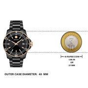 Shop Authentic Movado 800 Series Black Dial Black Steel Strap Watch For Men - 2600162 - Luxxuri