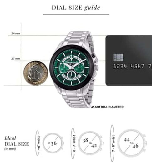  Shop Authentic Maserati Traguardo Chronograph Green Dial Silver Steel Strap Watch For Men - R8873612060 - Luxxuri