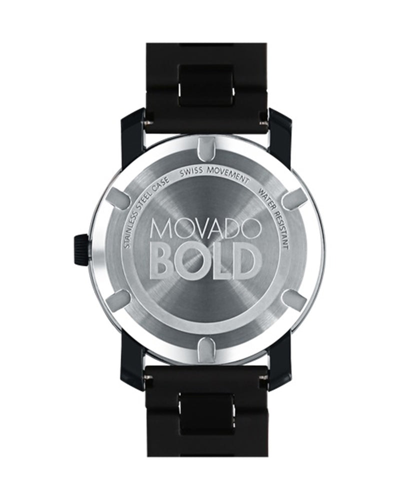 Shop Authentic Movado Bold TR90 Black Dial Black Steel Strap Watch for Men - 3600099 - Luxxuri