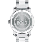  Shop Authentic Movado Bold Ceramic Silver Dial Silver Steel Strap Watch for Women - 3600638 - Luxxuri