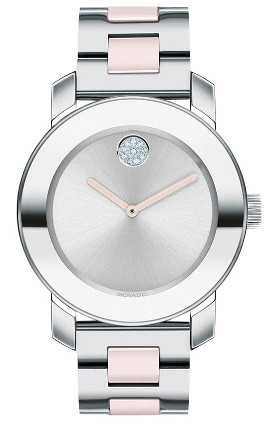  Shop Authentic Movado Bold Silver Dial Two Tone Steel Strap Watch for Women - 3600702 - Luxxuri