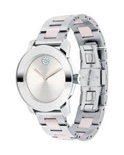  Shop Authentic Movado Bold Silver Dial Two Tone Steel Strap Watch for Women - 3600702 - Luxxuri