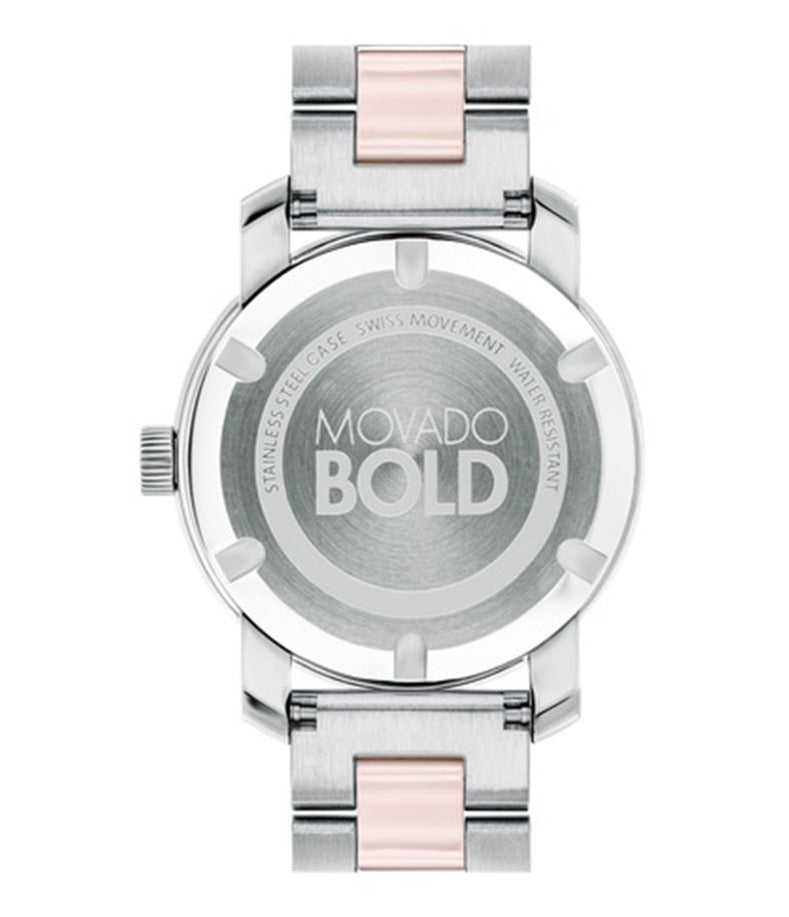  Shop Authentic Movado Bold Silver Dial Two Tone Steel Strap Watch for Women - 3600702 - Luxxuri