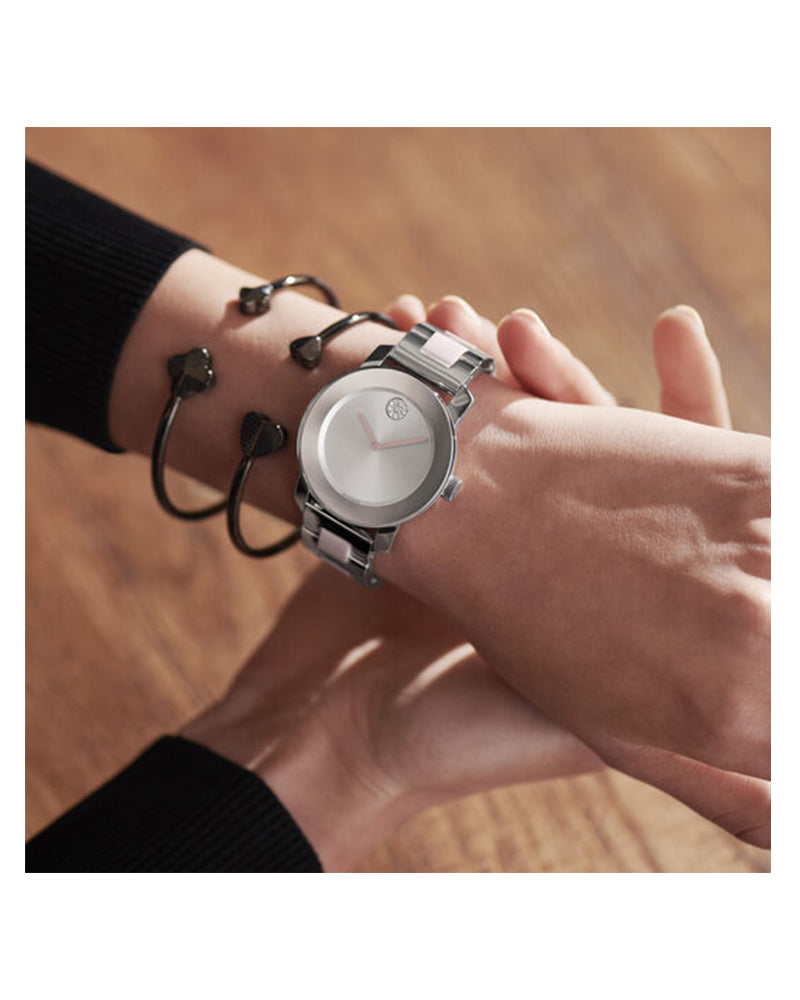  Shop Authentic Movado Bold Silver Dial Two Tone Steel Strap Watch for Women - 3600702 - Luxxuri