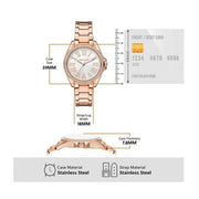  Shop Authentic Michael Kors Kacie Three-Hand White Dial Rose Gold Steel Strap Watch for Women - MK4853 - Luxxuri
