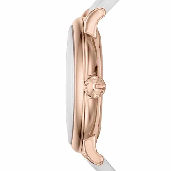  Shop Authentic Marc Jacobs Baker White Dial White Leather Strap Watch for Women - MBM1283 - Luxxuri