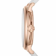 Shop Authentic Marc Jacobs Baker White Dial White Leather Strap Watch for Women - MBM1283 - Luxxuri