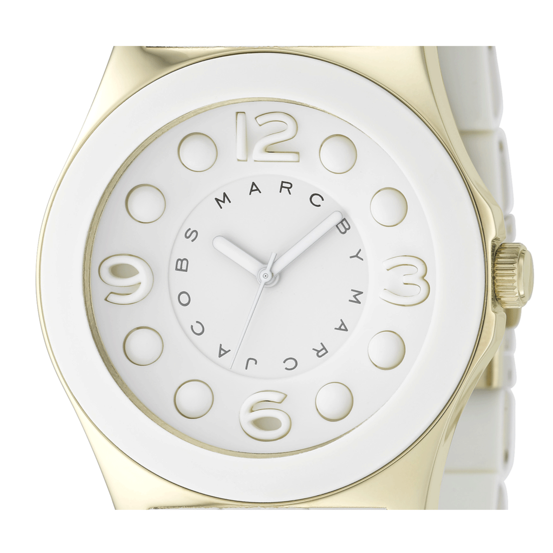  Shop Authentic Marc Jacobs Pelly White Dial White SIlicone Strap Watch for Women - MBM2525 - Luxxuri