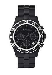  Shop Authentic Marc Jacobs Blade Chronograph Black Dial Black Steel Strap Watch for Women - MBM3083 - Luxxuri