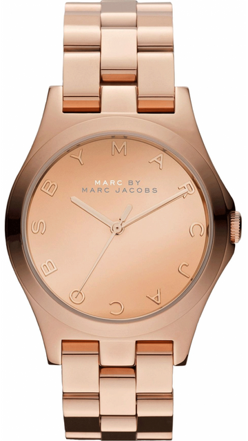  Shop Authentic Marc Jacobs Henry Rose Gold Dial Rose Gold Steel Strap Watch for Women - MBM3212 - Luxxuri