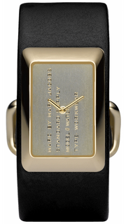  Shop Authentic Marc Jacobs Champagne Dial Black Leather Strap Watch for Women - MBM2047 - Luxxuri
