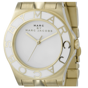  Shop Authentic Marc Jacobs Blade White Dial Gold Steel Strap Watch for Women - MBM3050 - Luxxuri