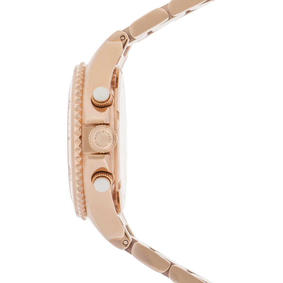  Shop Authentic Marc Jacobs Rock Chronograph Rose Gold Dial Rose Gold Steel Strap Watch for Women - MBM3156 - Luxxuri