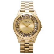  Shop Authentic Marc Jacobs Henry Gold Dial Gold Steel Strap Watch for Women - MBM3292 - Luxxuri