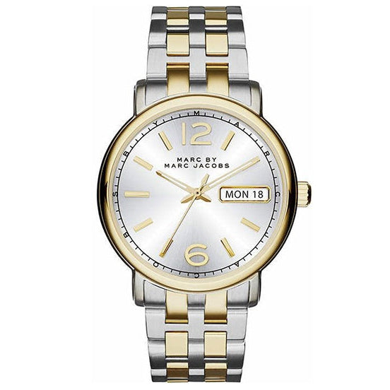  Shop Authentic Marc Jacobs Fergus Silver Dial Two Tone Steel Strap Watch for Women - MBM8652 - Luxxuri