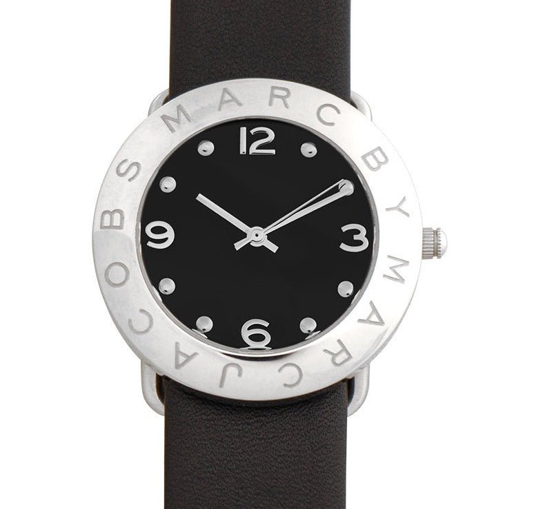  Shop Authentic Marc Jacobs Amy Black Dial Black Leather Strap Watch for Women - MBM1140 - Luxxuri
