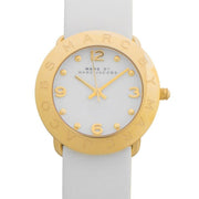  Shop Authentic Marc Jacobs Amy White Dial White Leather Strap Watch for Women - MBM1150 - Luxxuri