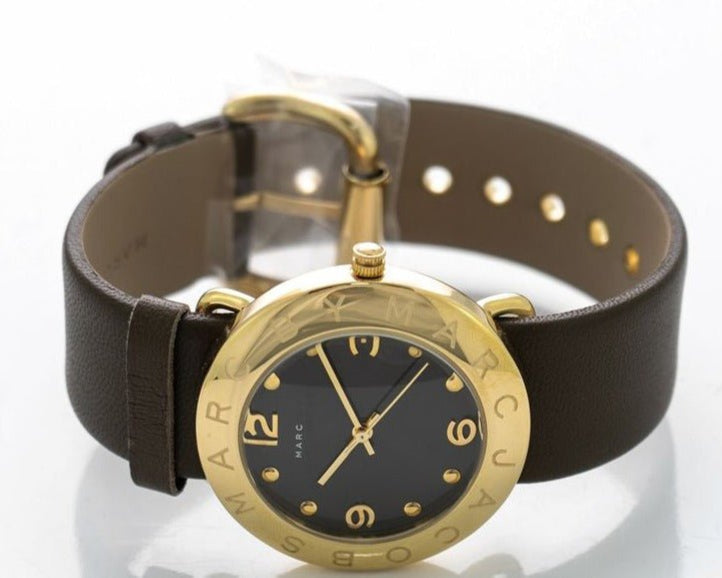  Shop Authentic Marc Jacobs Amy Grey Dial Grey Leather Strap Watch for Women - MBM1153 - Luxxuri