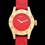  Shop Authentic Marc Jacobs Blade Red Dial Red Leather Strap Watch for Women - MBM1210 - Luxxuri