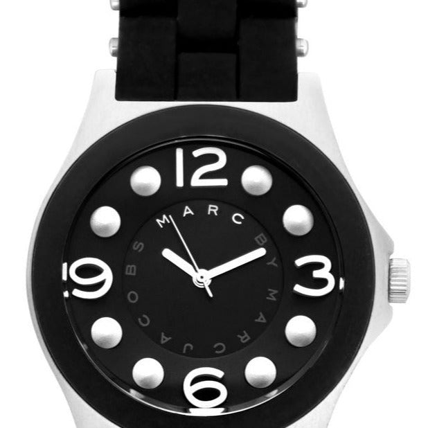  Shop Authentic Marc Jacobs Pelly Black Dial Black Silicone Strap Watch for Women - MBM2544 - Luxxuri