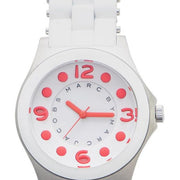  Shop Authentic Marc Jacobs Pelly White Dial White Silicone Strap Watch for Women - MBM2588 - Luxxuri
