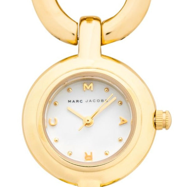  Shop Authentic Marc Jacobs Rock White Dial Gold Steel Strap Watch for Women - MBM3005 - Luxxuri