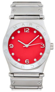  Shop Authentic Marc Jacobs Classic Red Dial Silver Steel Strap Watch for Women - MBM3031 - Luxxuri