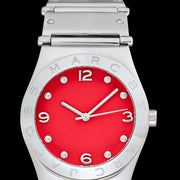  Shop Authentic Marc Jacobs Classic Red Dial Silver Steel Strap Watch for Women - MBM3031 - Luxxuri