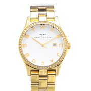  Shop Authentic Marc Jacobs Henry Diamonds White Dial Gold Steel Strap Watch for Women - MBM3045 - Luxxuri