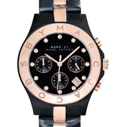  Shop Authentic Marc Jacobs Blade Chronograph Grey Dial Two Tone Steel Strap Watch for Women - MBM3180 - Luxxuri