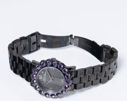  Shop Authentic Marc Jacobs Amy Purple Dial Black Steel Strap Watch for Women - MBM3224 - Luxxuri