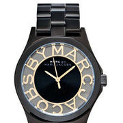 Shop Authentic Marc Jacobs Henry Transparent Black Dial Black Steel Strap Watch for Women - MBM3255 - Luxxuri