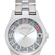  Shop Authentic Marc Jacobs Henry Skeleton Silver Dial Silver Steel Strap Watch for Women - MBM3262 - Luxxuri