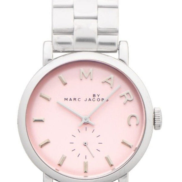  Shop Authentic Marc Jacobs Baker Pink Dial Silver Steel Strap Watch for Women - MBM3280 - Luxxuri