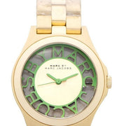  Shop Authentic Marc Jacobs Henry Gold Dial Gold Steel Strap Watch for Women - MBM3295 - Luxxuri