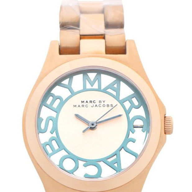  Shop Authentic Marc Jacobs Henry Rose Gold Dial Rose Gold Steel Strap Watch for Women - MBM3296 - Luxxuri