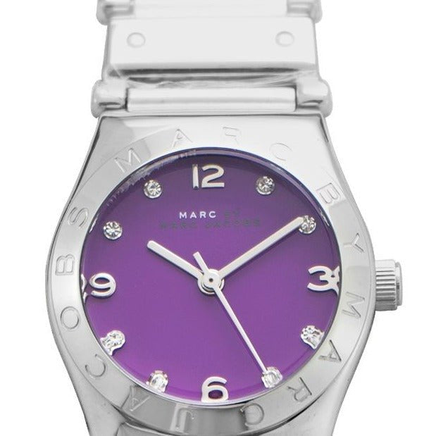  Shop Authentic Marc Jacobs Amy Purple Dial Silver Steel Strap Watch for Women - MBM8560 - Luxxuri