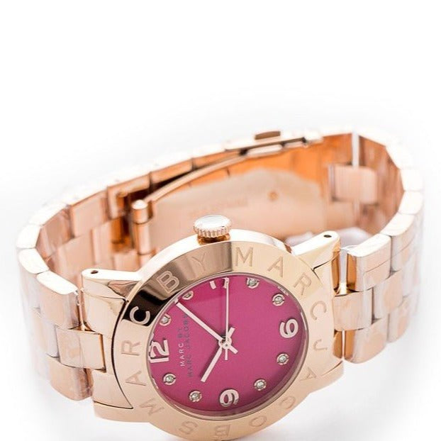  Shop Authentic Marc Jacobs Amy Purple Dial Rose Gold Steel Strap Watch for Women - MBM8618 - Luxxuri