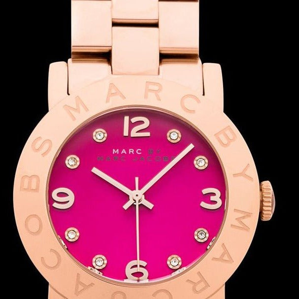 Shop Authentic Marc Jacobs Amy Purple Dial Rose Gold Steel Strap Watch for Women - MBM8618 - Luxxuri