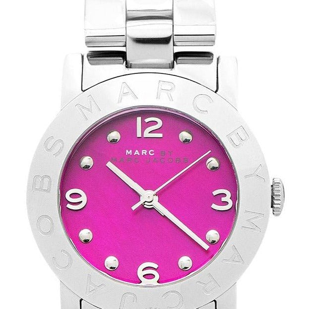  Shop Authentic Marc Jacobs Amy Pink Dial Silver Steel Strap Watch for Women - MBM8623 - Luxxuri