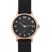  Shop Authentic Marc Jacobs Baker Black Dial Black Leather Strap Watch for Women - MBM8633 - Luxxuri