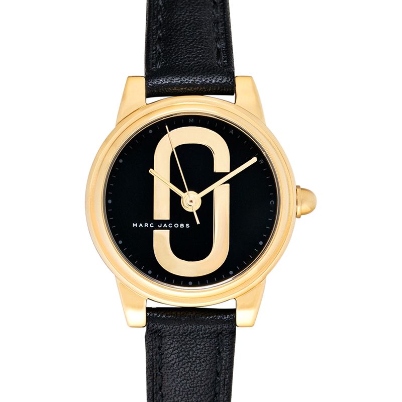  Shop Authentic Marc Jacobs Corie Black Dial Black Leather Strap Watch for Women - MJ1580 - Luxxuri
