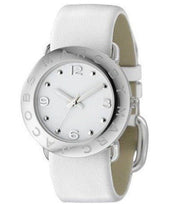  Shop Authentic Marc Jacobs Amy White Dial White Leather Strap Watch for Women - MBM1136 - Luxxuri