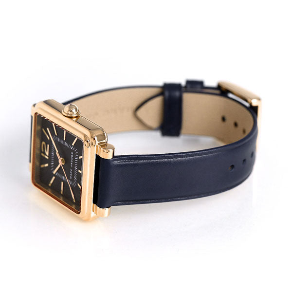  Shop Authentic Marc Jacobs Vic Black Dial Black Leather Strap Watch for Women - MJ1522 - Luxxuri