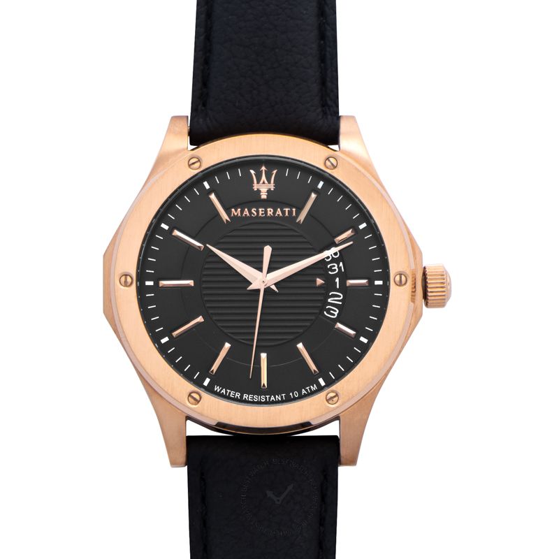 Shop Authentic Maserati Circuito Black Dial Black Leather Strap Watch For Men - R8851127001 - Luxxuri